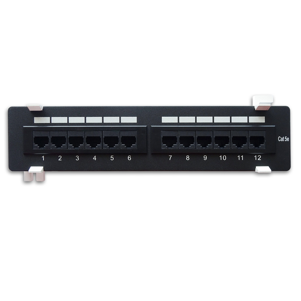 Bestlink Netware CAT5e 110 Type Patch Panel 12-Port Vertical w/Bracket 102195